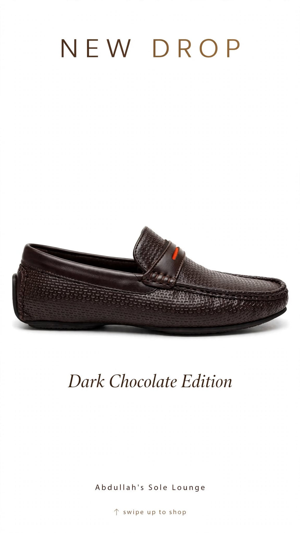 Abdullah's Sole Lounge - Woven Penny Loafer | Premium Textured Leather Loafer for Men | Black & Dark Chocolate Brown
