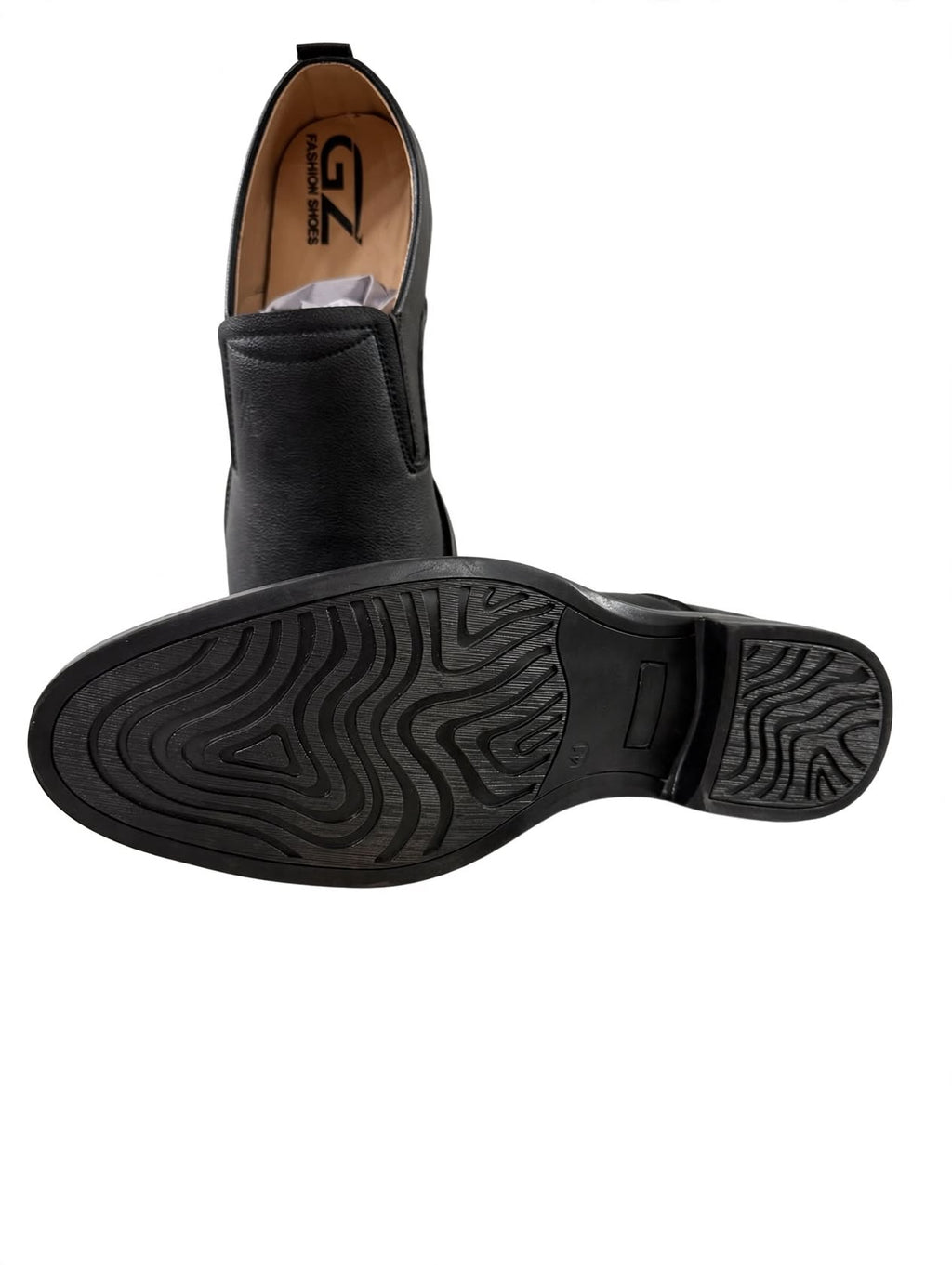 GZ Black Formal Slip-On - Handcrafted Leather Dress Shoes for Men